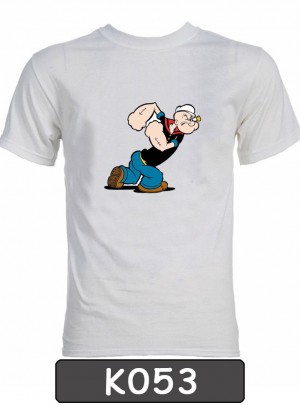 Remera estampada Popeye. K053